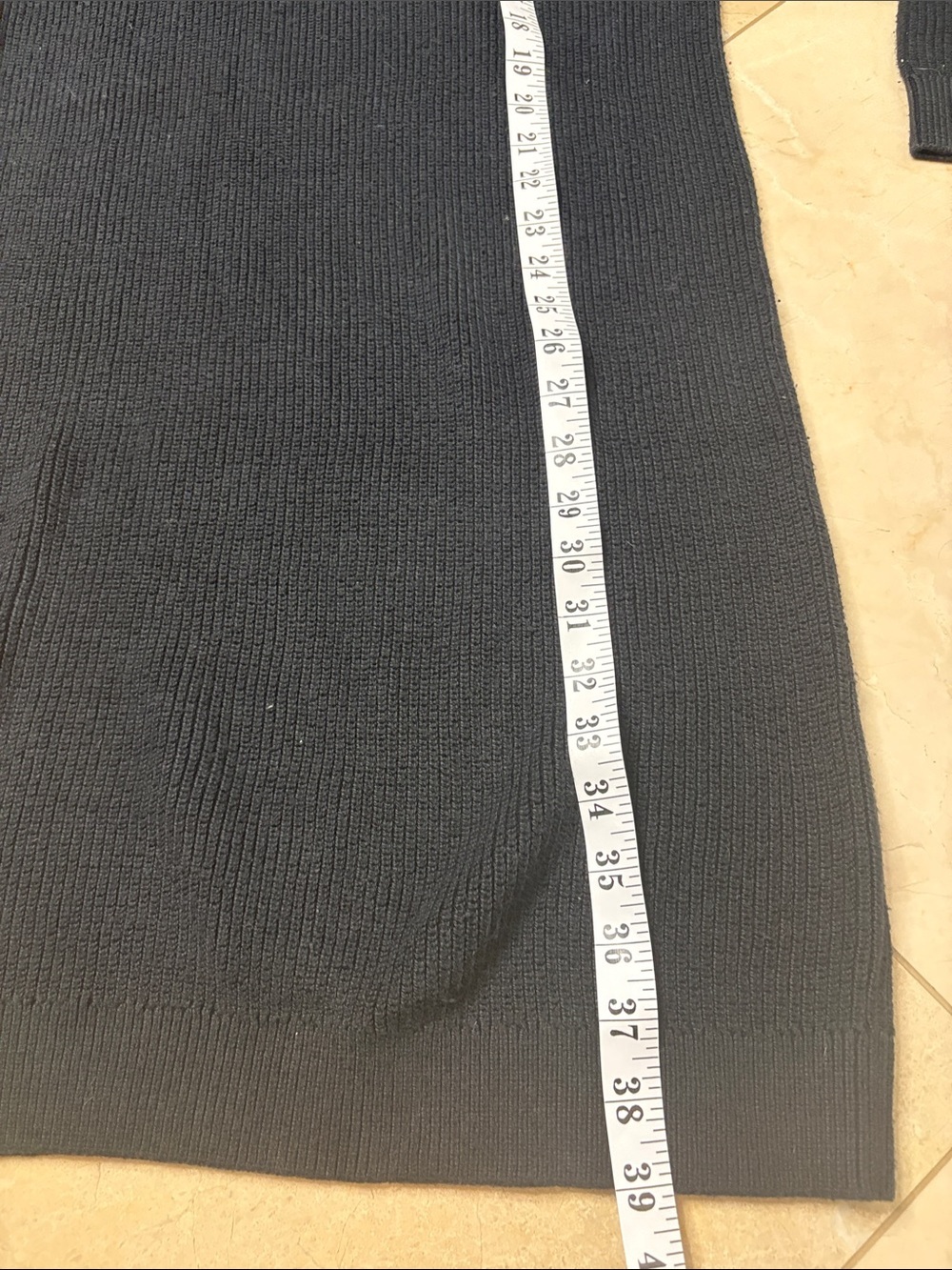 ⭐️ NWOT- Core Life Long Sleeve Black Knit Sweater Dress - size XS - Picture 6 of 6